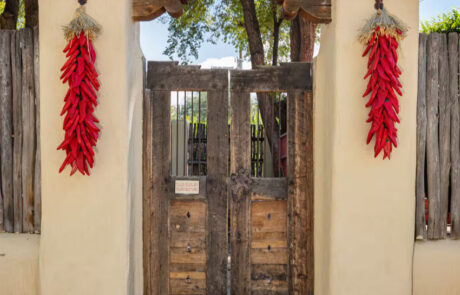 Entrance to Gated Common Area - Taos Lodging